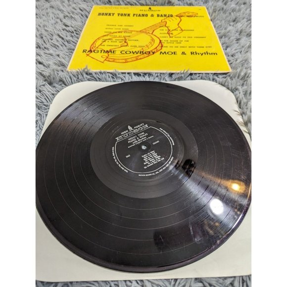 Ragtime Cowboy Moe Honky Tonk Piano & Banjo with Rhythm 262 Vinyl LP 1960 Hudson - Picture 5 of 10